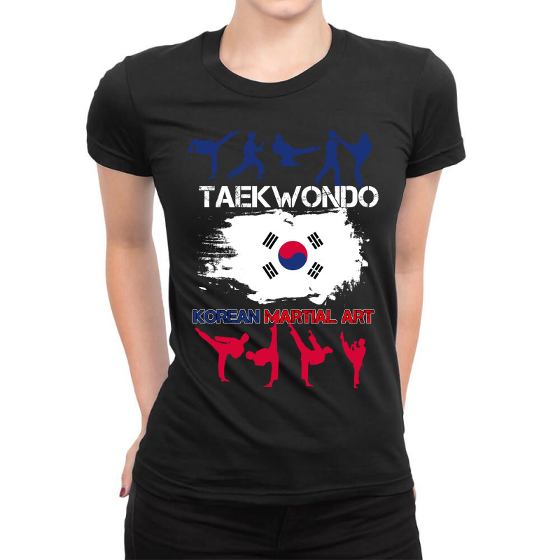 Korean Martial Art Ladies Fitted T-Shirt by rardesign | Artistshot