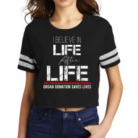 Organ Donation Awareness   Save A Life   Organ Donor T Shirt Scorecard Crop Tee | Artistshot