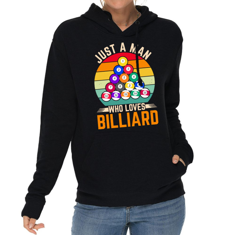 Billiard T  Shirt Man Snooker Player Hobby Pool Billiard T  Shirt Lightweight Hoodie | Artistshot