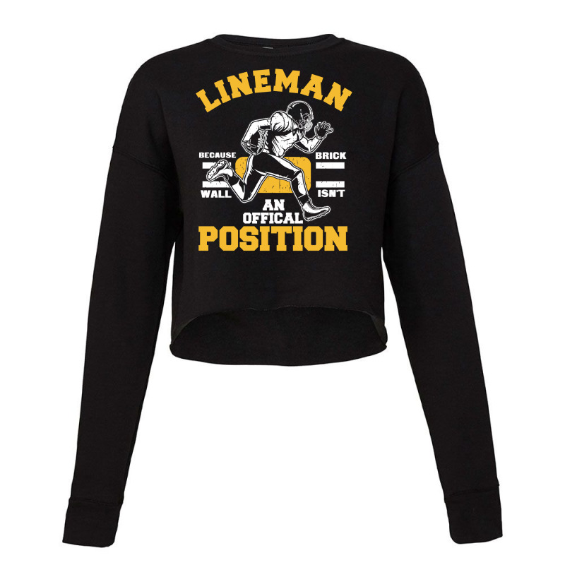 Football Lineman Funny Quotes 401 Football Cropped Sweater by offensejuggler | Artistshot