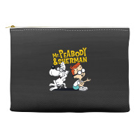 Funny Talking Mr Peabody And Sherman Accessory Pouches | Artistshot
