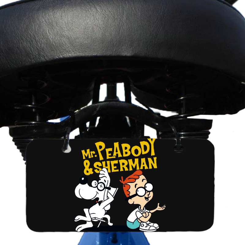 Funny Talking Mr Peabody And Sherman Bicycle License Plate | Artistshot