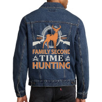 Hunting Hunt Gone Fishing Be Back Soon To Go Hunting 57 Hunter Men Denim Jacket | Artistshot