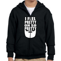 Pretty Manly Youth Zipper Hoodie | Artistshot