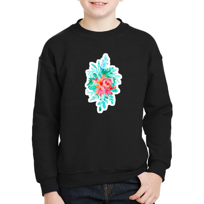 Bear Y Bee Utiful Honeybee Garden In Pastel Rainbow Mist 91678784 Youth Sweatshirt | Artistshot