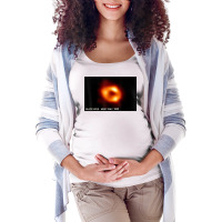 First Image Of Milky Way Black Hole 2022 Sagittarius A T Shirt Maternity Scoop Neck T-shirt | Artistshot