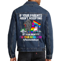 Free Mom Hugs Proud Mama Bear Lgbt Gay Pride Lgbtq Parade T Shirt Men Denim Jacket | Artistshot