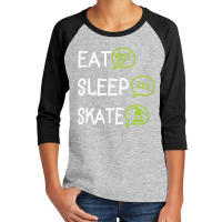 Eat Sleep Skate Youth 3/4 Sleeve | Artistshot