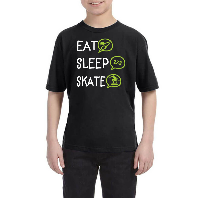 Eat Sleep Skate Youth Tee | Artistshot