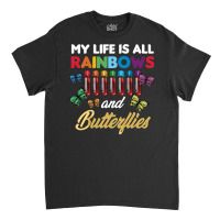 Reaction Glass Butterfly Rainbow Phlebotomist Laboratory Long Sleeve T Classic T-shirt | Artistshot