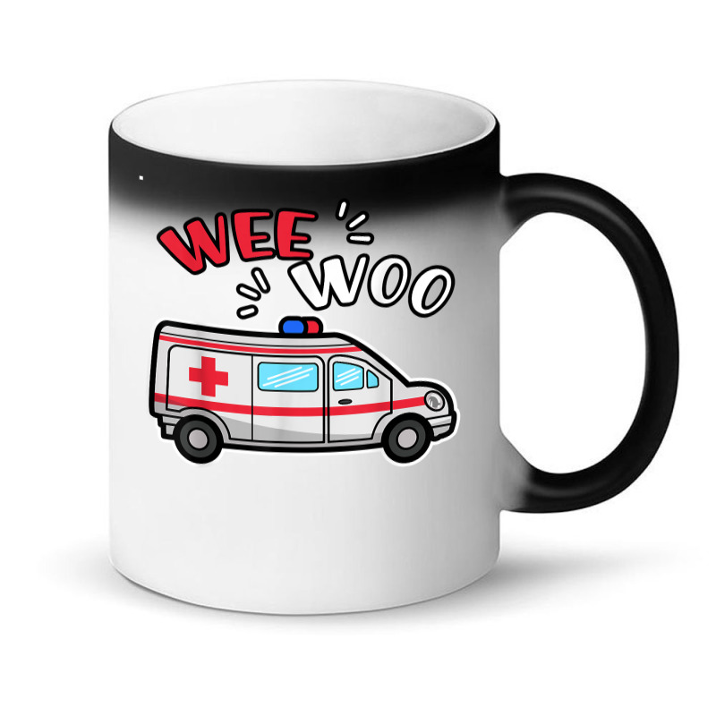 Wee Woo Emt Ambulance Responder Emergency Medical Technician T Shirt Magic Mug | Artistshot