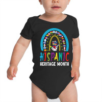 National Hispanic Heritage Month Latin Flags Rainbow Style T Shirt Baby Bodysuit | Artistshot