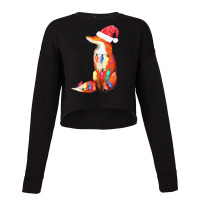 Fox Santa Hat Christmas Cropped Sweater | Artistshot