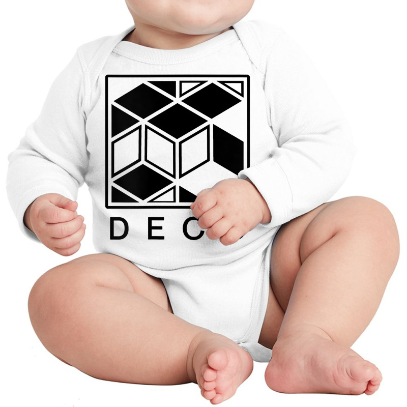 Art Deco Style Design. Minimal Cubic Pattern T Shirt Long Sleeve Baby Bodysuit by KretschmerBridge | Artistshot