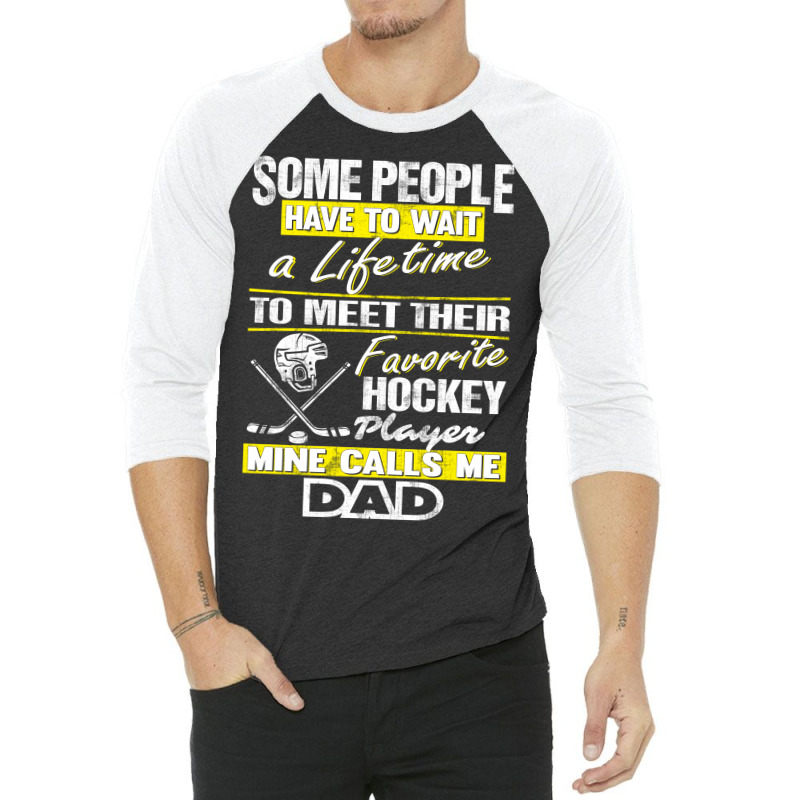 Hockey Player's Dad - Father's Day - Dad Shirts 3/4 Sleeve Shirt | Artistshot