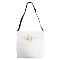 Sea Captain Gift Sail Boat Heartbeat Boat Sailing T Shirt Adjustable Strap Totes | Artistshot