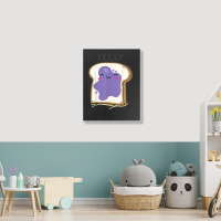 Peanut Butter& Jelly Matching Couple Shirts His Hers Outfits T Shirt Portrait Canvas Print | Artistshot