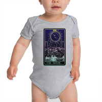 The Moon Tarot Card Witch Aesthetic Witchy Major Arcana T Shirt Baby Bodysuit | Artistshot