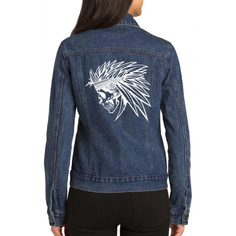 Wolf Store Group Ladies Denim Jacket by gracia lunna | Artistshot