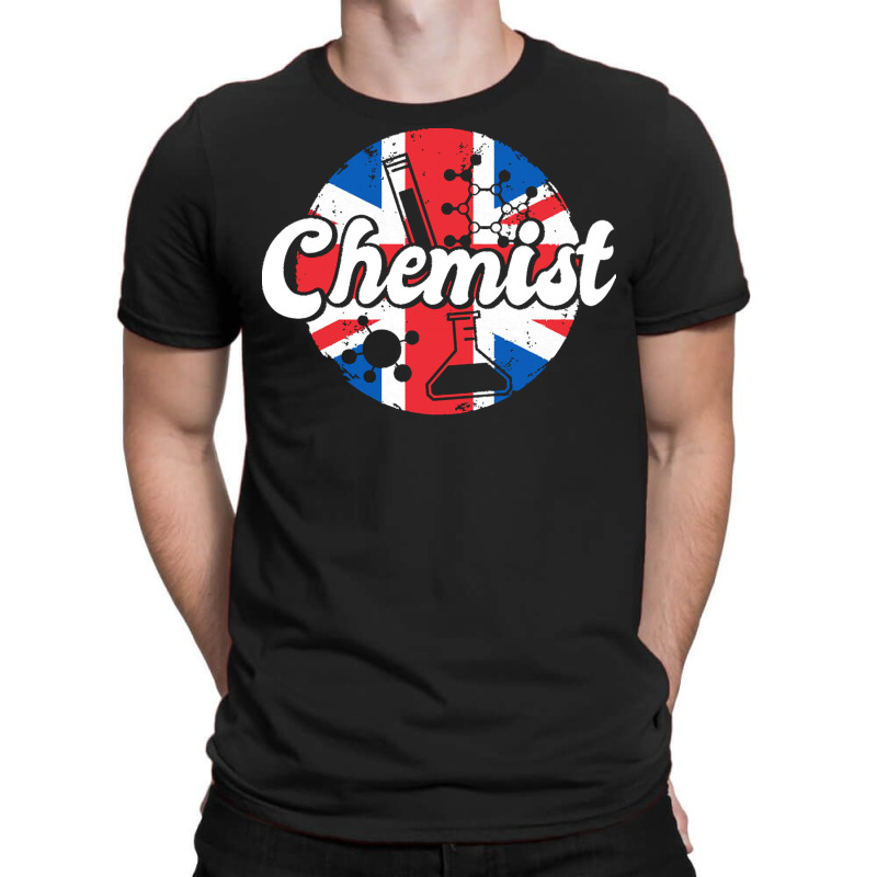 Chemistry T  Shirt Chemist U K Great Britain Flag Laboratory Chemistry T-shirt | Artistshot