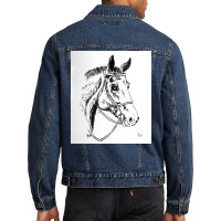 Horse Men Denim Jacket | Artistshot