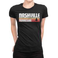 Nashville Tennessee Tn Gift Retro Style Vintage 70s 80s 90s T Shirt Ladies Fitted T-shirt | Artistshot