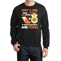 Fox T  Shirt Cute Forest Animal Just A Girl Who Loves Avocados And Fox Crewneck Sweatshirt | Artistshot