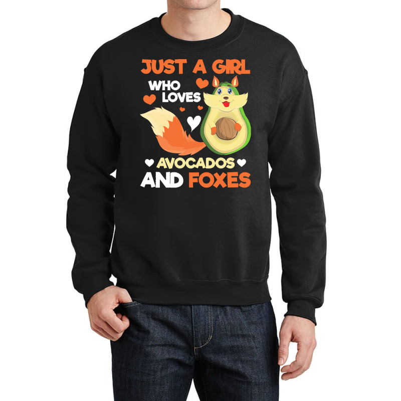 Fox T  Shirt Cute Forest Animal Just A Girl Who Loves Avocados And Fox Crewneck Sweatshirt by darrengorczany780 | Artistshot