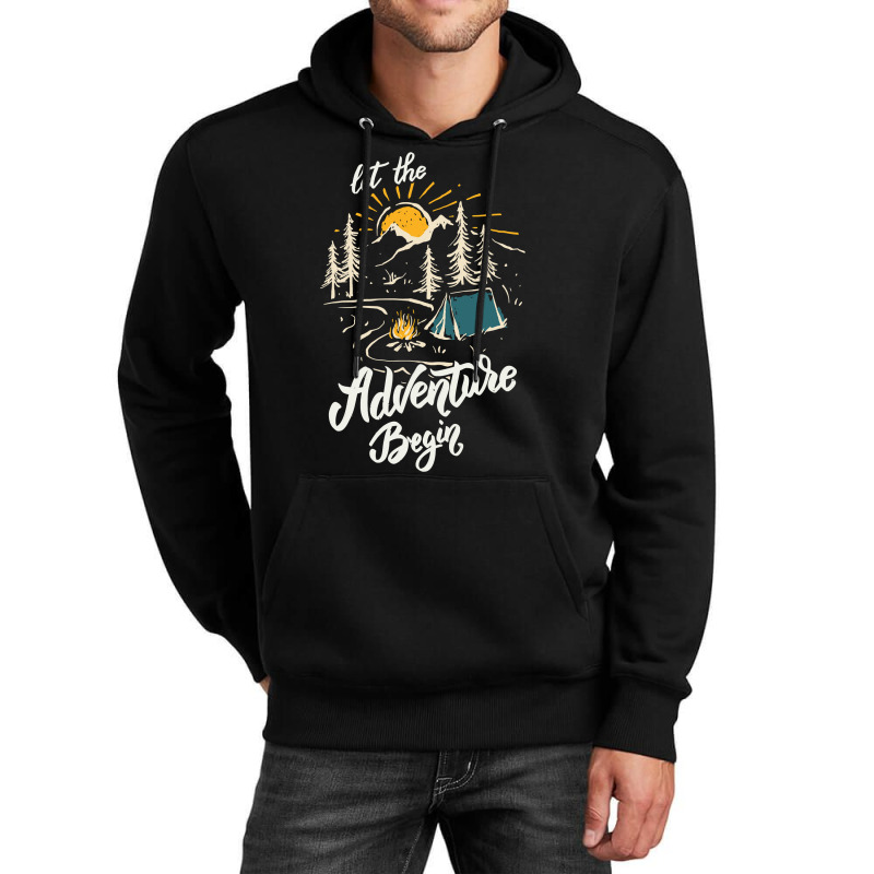 Camp Camping Let The Adventure Begin 1 Camp 6 Camp Camper Unisex Hoodie | Artistshot