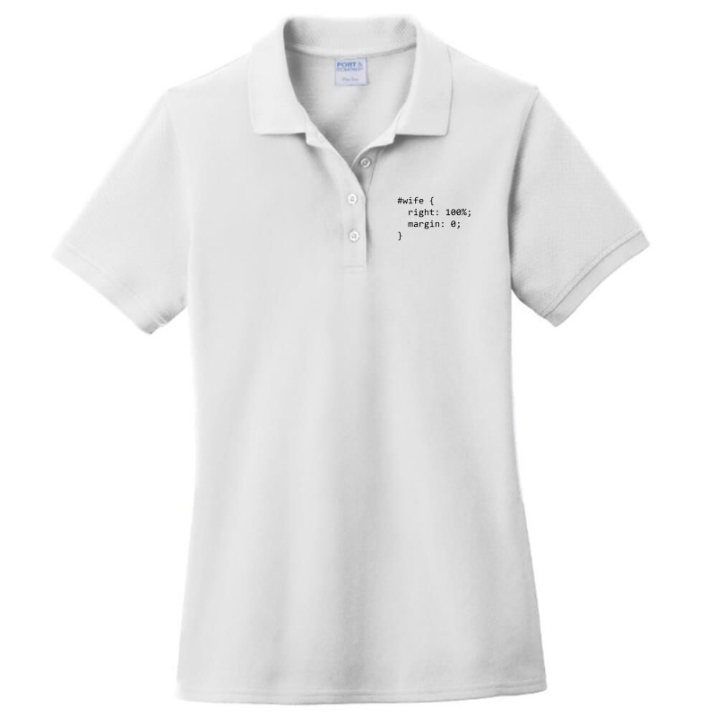 Funny Programming Wife Right Margin Ladies Polo Shirt by nashruna | Artistshot