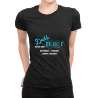 Retro 80s Double Deuce Roadhouse Ladies Fitted T-shirt | Artistshot