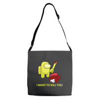 I Want To Kill You Yellow Adjustable Strap Totes | Artistshot