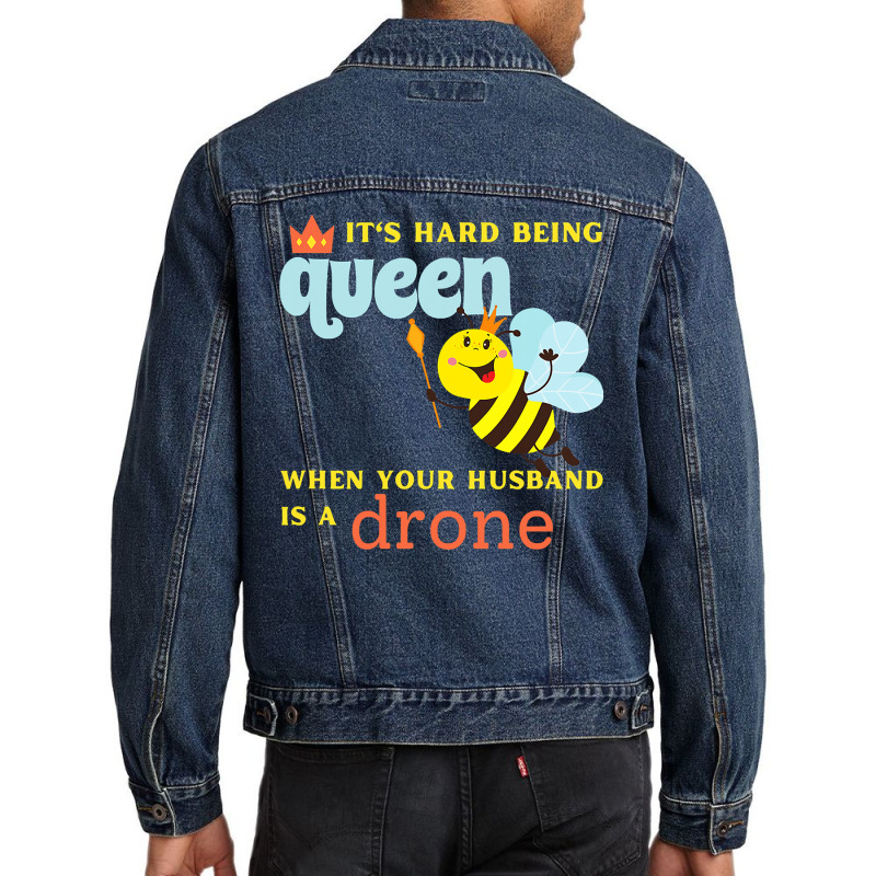 Bee Beekeeper Funny Queen Bee Lover Gift Women Drone Beekeeping 145 Hi Men Denim Jacket | Artistshot