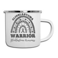 Womens Glioblastoma Warrior Glioblastoma Awareness Rainbow V Neck T Sh Camper Cup | Artistshot