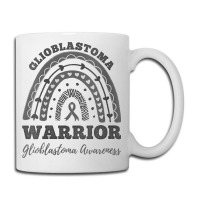 Womens Glioblastoma Warrior Glioblastoma Awareness Rainbow V Neck T Sh Coffee Mug | Artistshot