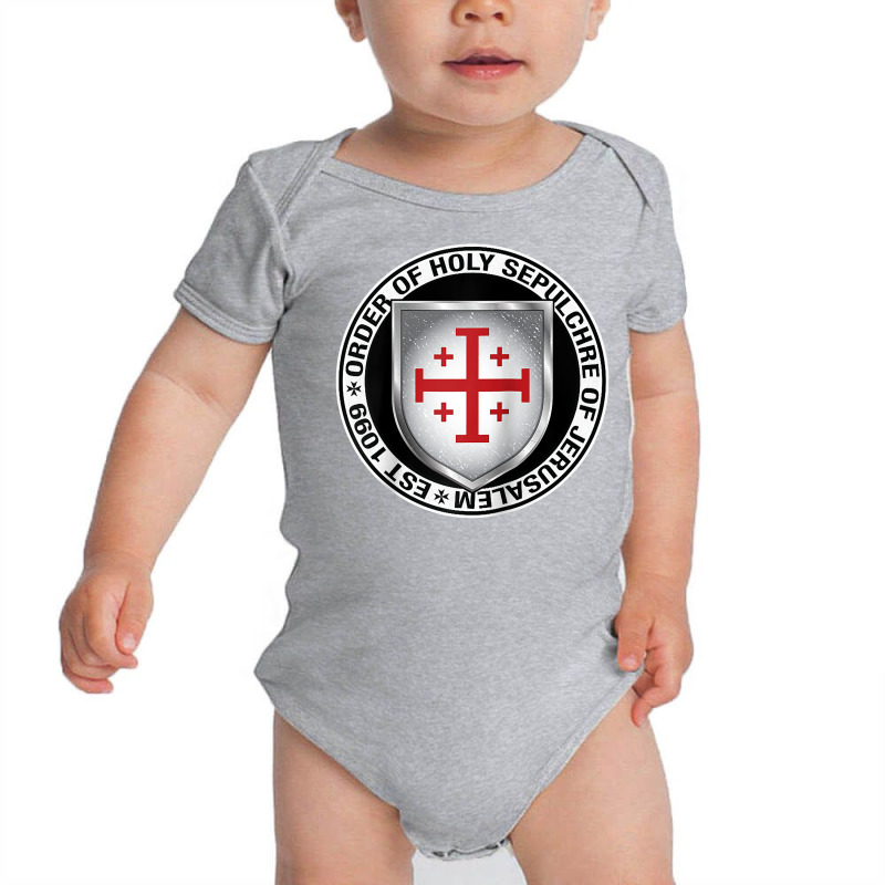 Order Of The Holy Sepulchre Of Jerusalem Shield Raglan Baseball Tee Baby Bodysuit | Artistshot