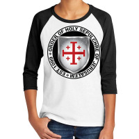 Order Of The Holy Sepulchre Of Jerusalem Shield Raglan Baseball Tee Youth 3/4 Sleeve | Artistshot