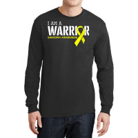 Womens I Am A Warrior Ewings Sarcoma Cancer Awareness Month Support V Long Sleeve Shirts | Artistshot