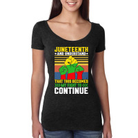 Juneteenth And Understand T  Shirt Juneteenth And Understand T  Shirt Women's Triblend Scoop T-shirt | Artistshot