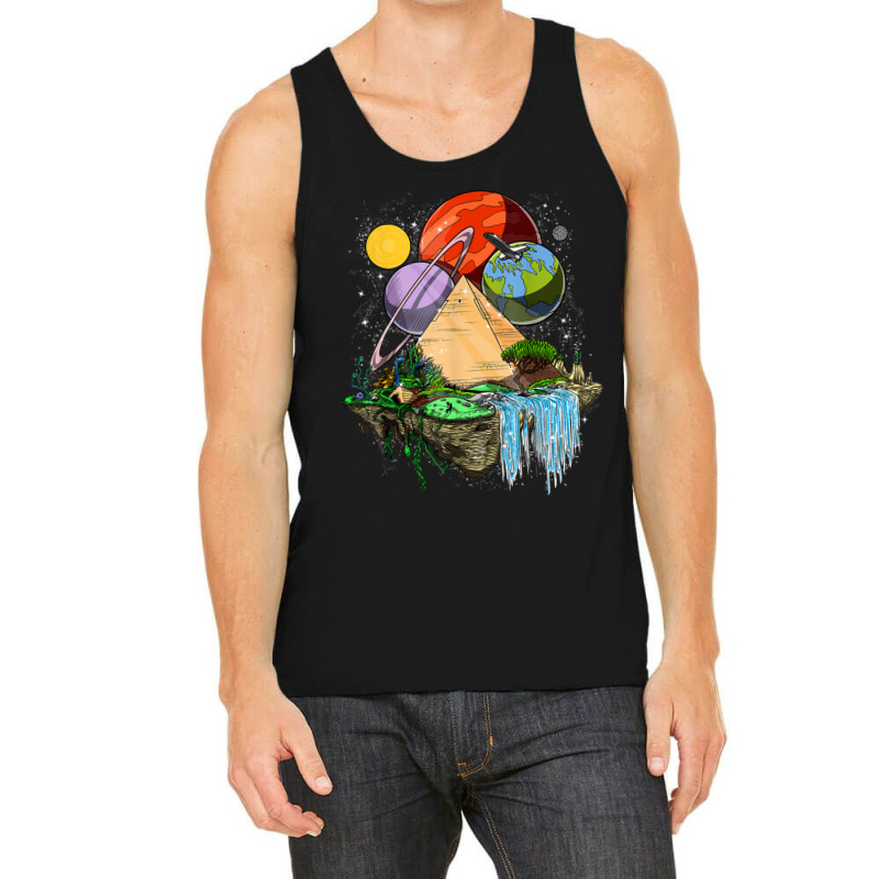 Planets And Pyramids Tank Top | Artistshot