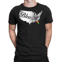 Bless It Usa Map 4th Of Jully Orlando Strong Pride T-shirt | Artistshot