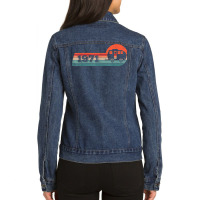 Camping Rv Camper Vintage Born 1971 Birthday Caravan Trailer T Shirt Ladies Denim Jacket | Artistshot