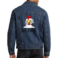 Chicken Funny Men Denim Jacket | Artistshot