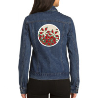 Painterly Boho Botanical 106520822 Ladies Denim Jacket | Artistshot