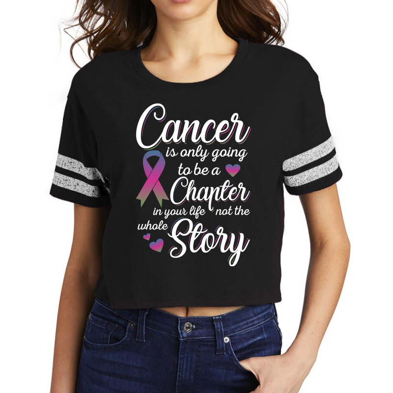 Breast Cancer Metastatic Breast Cancer Cancer Is Only A Chapter Of My Scorecard Crop Tee by offensejuggler | Artistshot