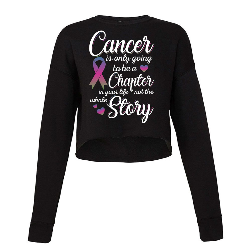 Breast Cancer Metastatic Breast Cancer Cancer Is Only A Chapter Of My Cropped Sweater by offensejuggler | Artistshot