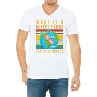 Vaccinated   Vaccine   Pro Vaccination   Immunization   T Shirt V-neck Tee | Artistshot