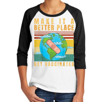 Vaccinated   Vaccine   Pro Vaccination   Immunization   T Shirt Youth 3/4 Sleeve | Artistshot