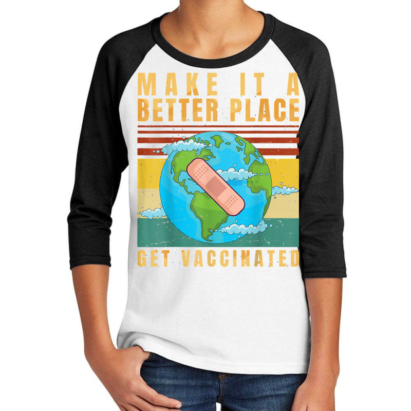 Vaccinated   Vaccine   Pro Vaccination   Immunization   T Shirt Youth 3/4 Sleeve by saldeenshakir | Artistshot