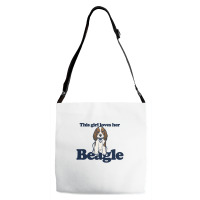 This Girl Loves Her Beagle Adjustable Strap Totes | Artistshot